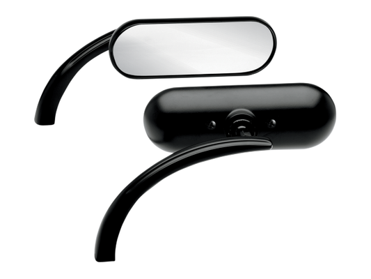 BLACK OR CHROME TABLET STYLE MIRRORS FOR HARLEY DAVIDSON