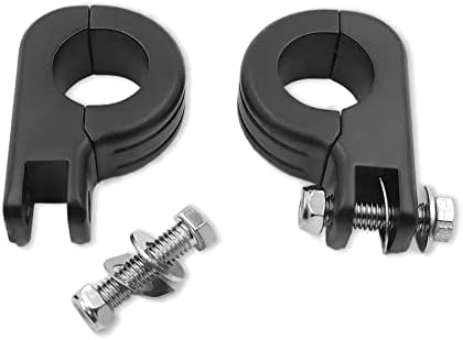 ENGINE GUARD CLAMPS FOR PEGS FITMENT BLACK & CHROME