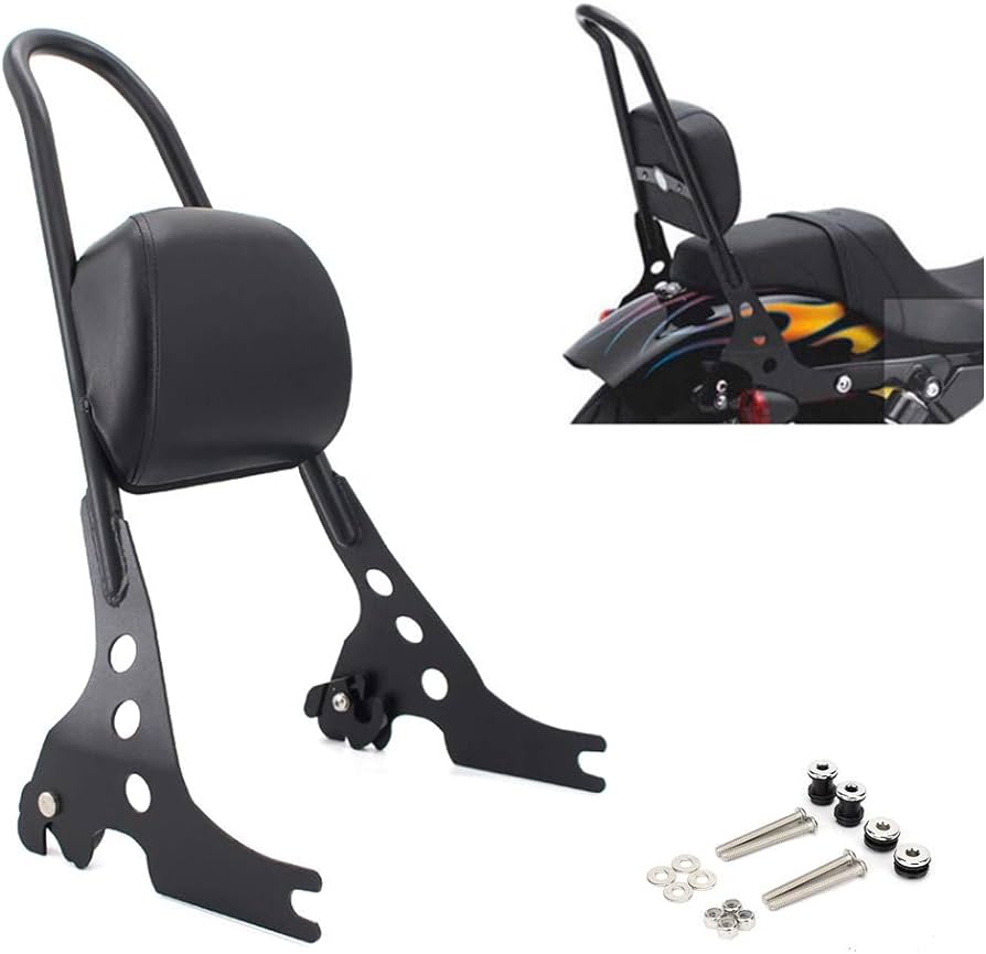 SPORTSTER BLACK SISSY BAR WITH DOCKING HARDWARE