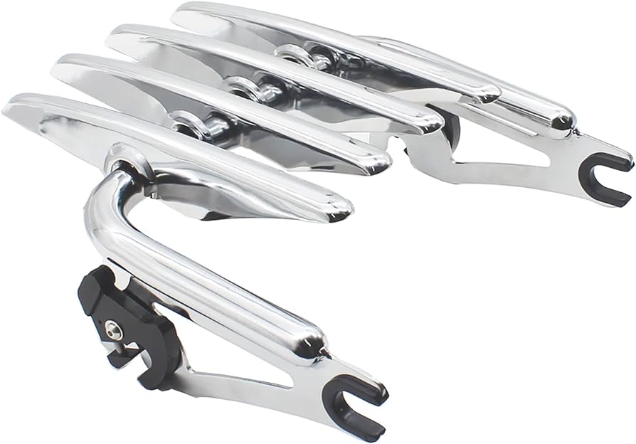 QUICK RELEASE DETACHABLE LUGGAGE RACK BLACK & CHROME