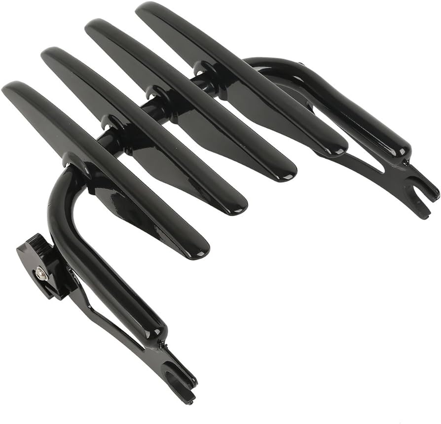 QUICK RELEASE DETACHABLE LUGGAGE RACK BLACK & CHROME