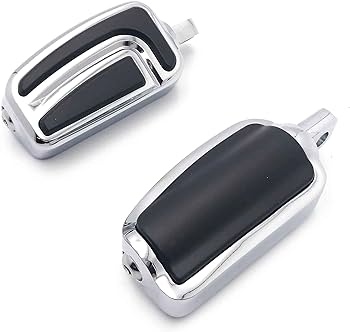 BLACK & CHROME AIRLOW PEGS FITS MOST HARLEY DAVIDSONS