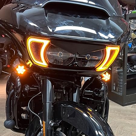 Tracer Headlight Vent Accents For Harley Road Glide 2015-2023 insert