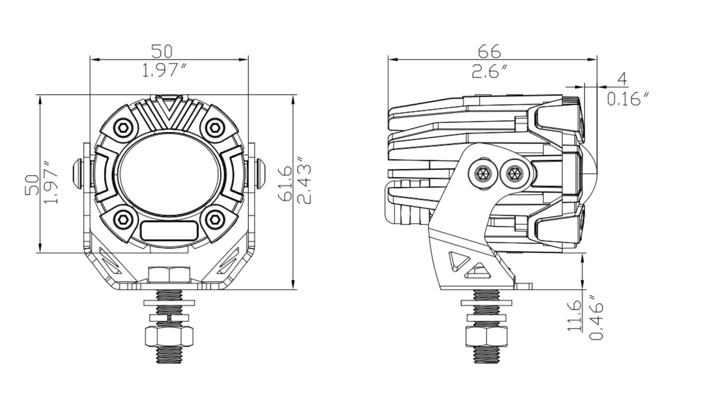 ULTRA LED RX SERIES LED SPOT LIGHTS WHITE/YELLOW