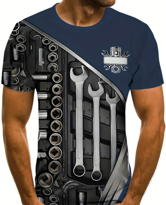 Men’s Mechanic tool print Shirt