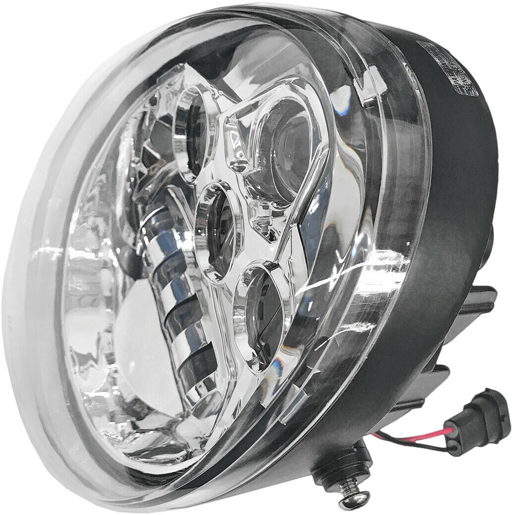 VROD VRSC LED HEADLIGHT BLACK & CHROME